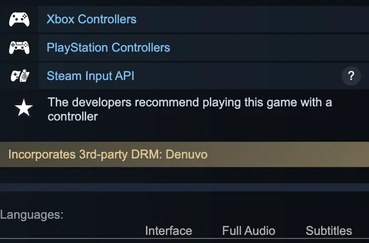 Phantom Blade Zero steam controller drm
