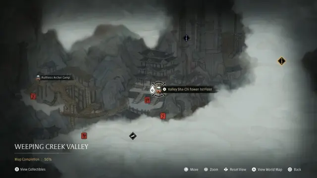 Phantom Blade Zero weeping creek valley map