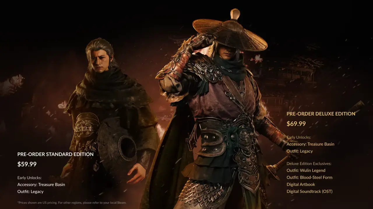 Phantom Blade Zero digital edition contents